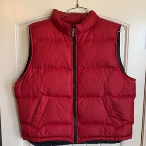 Eddie Bauer Goose Down Red Puffer Vest